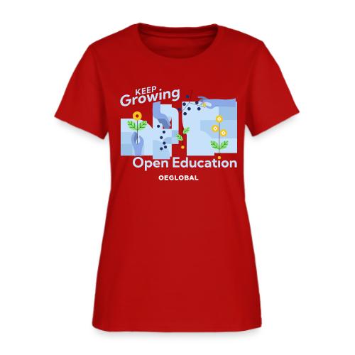 Keep Growing Open Education (dark) - Women's T-Shirt