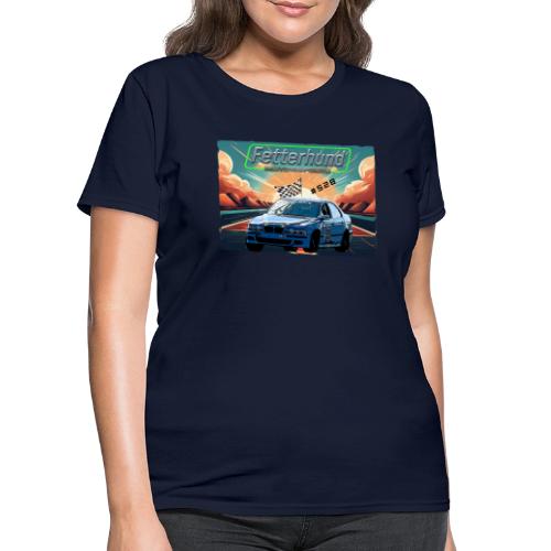 Fetterhund Motorsports with racecar - Women's T-Shirt