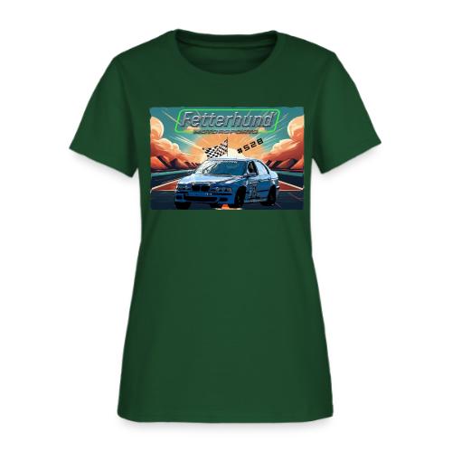 Fetterhund Motorsports with racecar - Women's T-Shirt