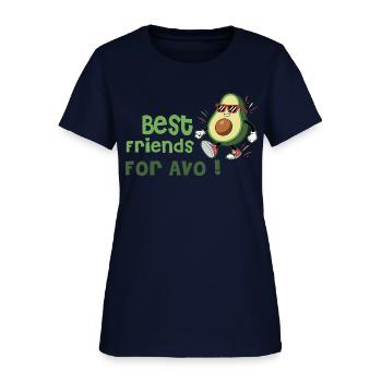BEST FRIENDS FOR AVO! - Women's T-Shirt - navy - Front