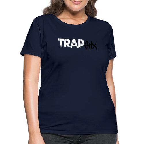 TRAPSTIX LOGO (White x Black) - Women's T-Shirt