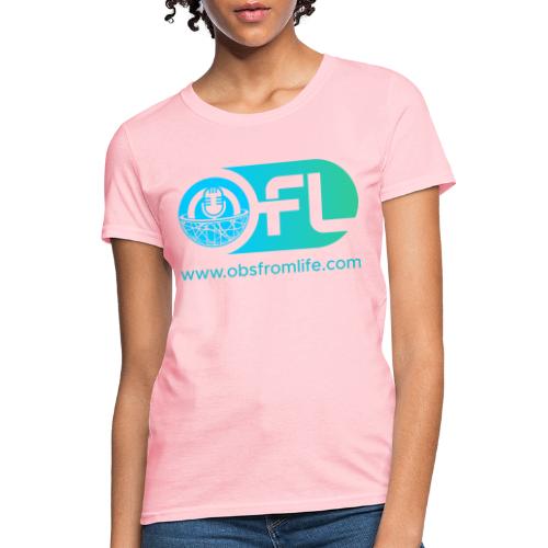 Observations from Life Logo with Web Address - Women's T-Shirt