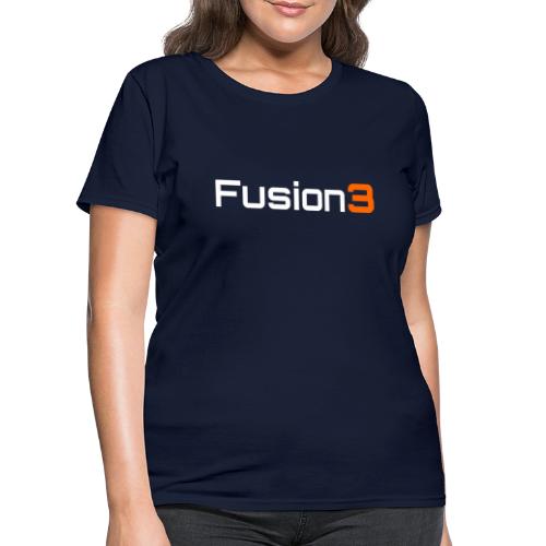 Fusion3 Logo White - Women's T-Shirt