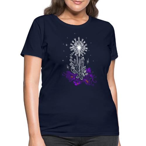 Crocus Dandelion and Crystals - Women's T-Shirt