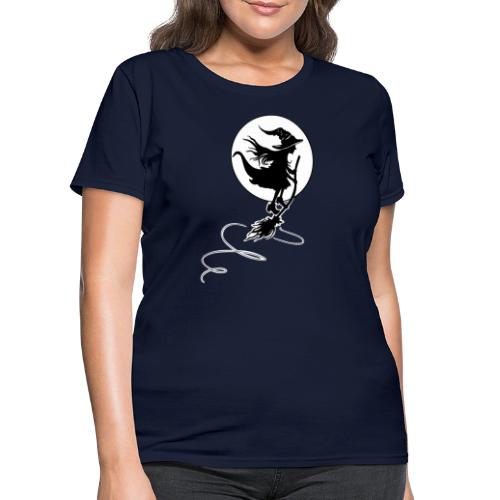 Witch Wizard Broom Halloween - Women's T-Shirt
