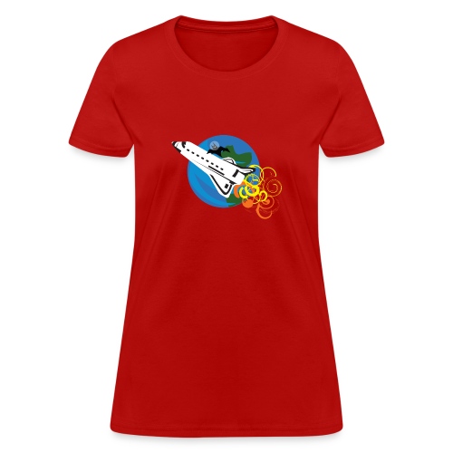 Space Bat Hitching A Ride Ladies Tee - Women's T-Shirt