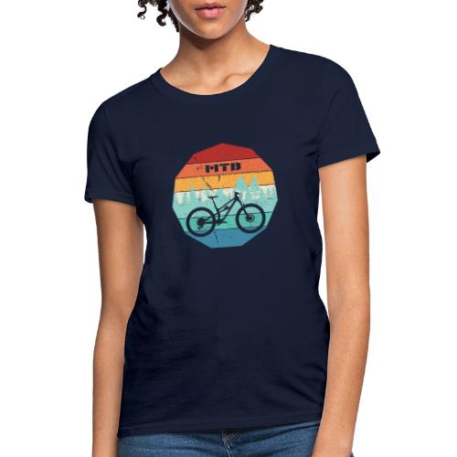 short travel trail bike retro - Women's T-Shirt