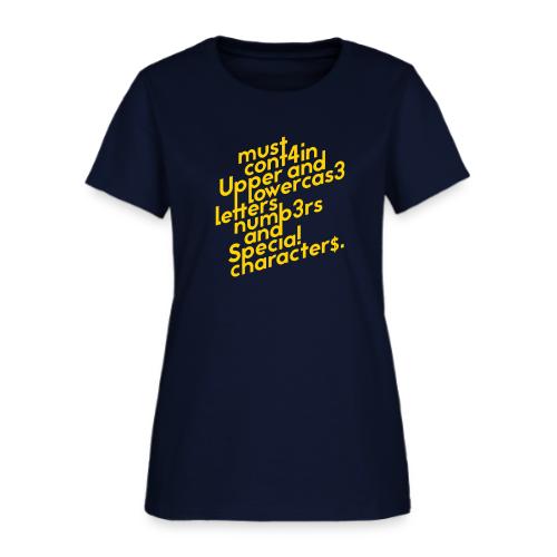 Password Requirements - Women's T-Shirt