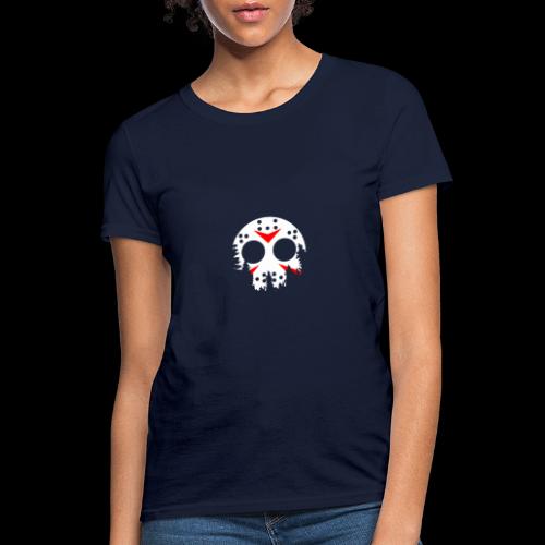 Haunted Halloween Hockey Mask - Women's T-Shirt