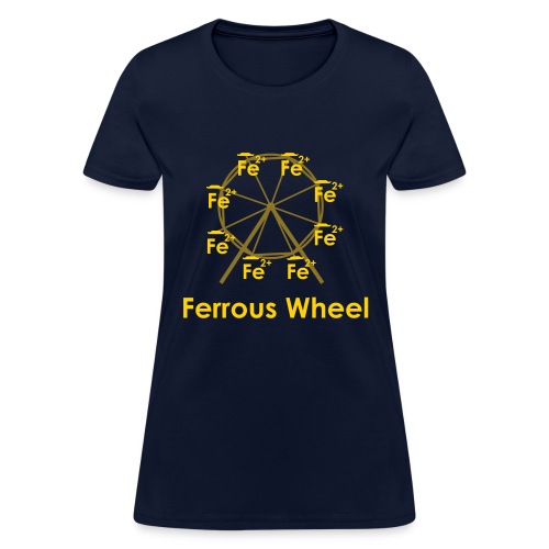 Ferrous Wheel (with text) - Women's T-Shirt