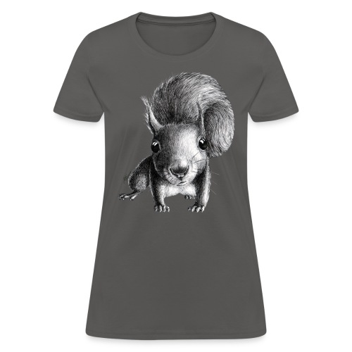 Cute Curious Squirrel - Women's T-Shirt