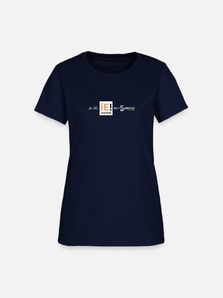 Be the ie example logo - Women's T-Shirt - navy