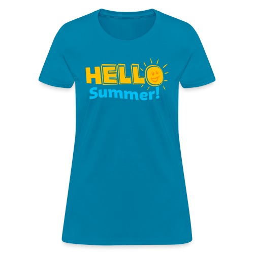 Kreative In Kinder Hello Summer! - Women's T-Shirt