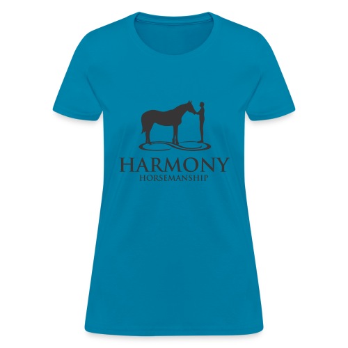 Harmony Horsemanship Blac - Women's T-Shirt