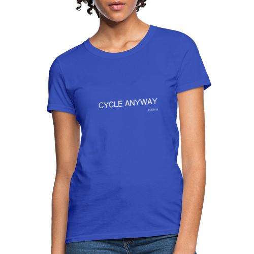 CYCLE, white font - Women's T-Shirt