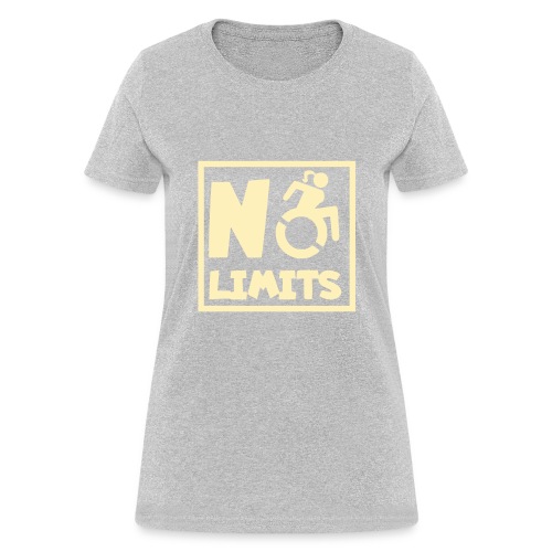 No limits for this female wheelchair user - Women's T-Shirt