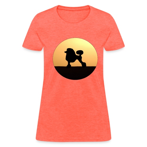 Sunset poodle - Women's T-Shirt