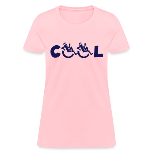 Cool in my wheelchair, chill in wheelchair, roller - Women's T-Shirt