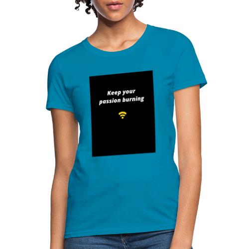 Black and white and yellow Motivation t-shirt - Women's T-Shirt