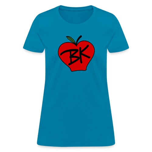 BK Big Apple Red with Leaf--Brooklyn NYC, Bklyn - Women's T-Shirt