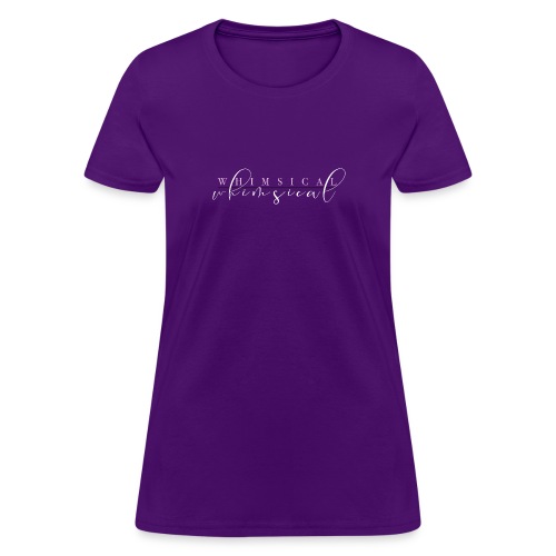 Whimsical Logo 2021 Pink and White - Women's T-Shirt