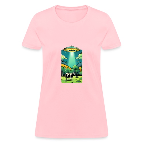 UFO Cow Abduction - Women's T-Shirt