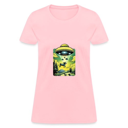 UFO Cow Abduction - Women's T-Shirt