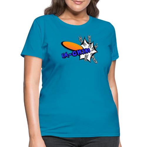 Disc Golf Pop Art Banging Chains Shirt - Women's T-Shirt