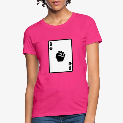 Black Fist Card - Women's T-Shirt