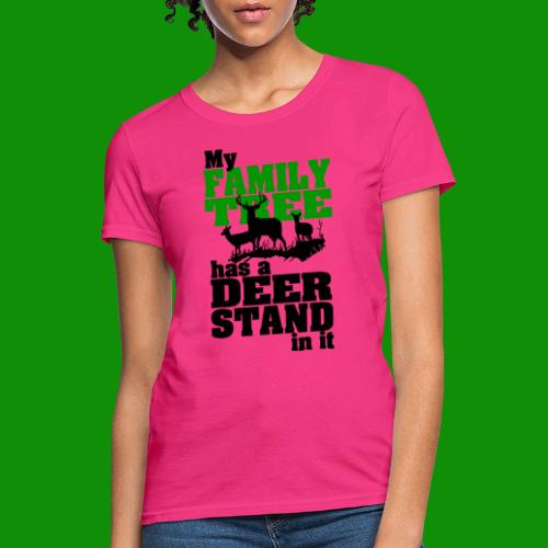 Deer Stand Family Tree - Women's T-Shirt