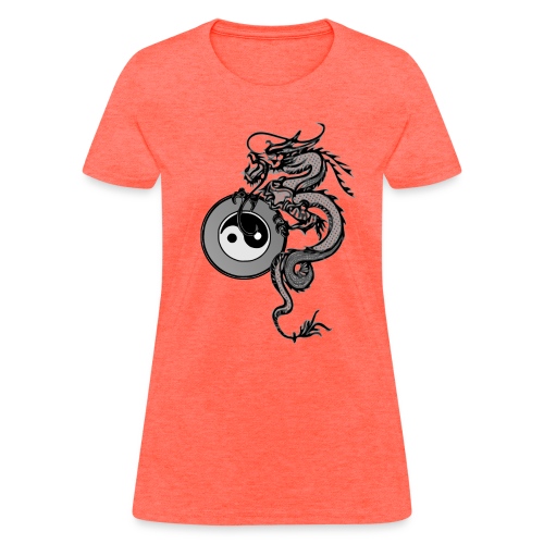 dragon with yin yang - Women's T-Shirt