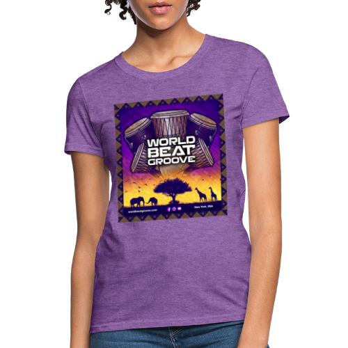 World Beat Groove Drummer's Paradise - Women's T-Shirt
