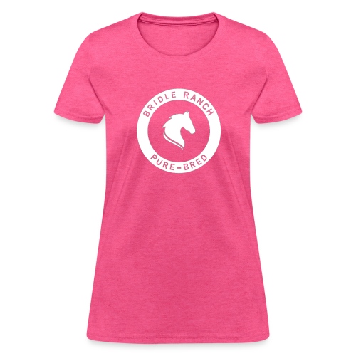 Bridle Ranch Pure-Bred (White Design) - Women's T-Shirt