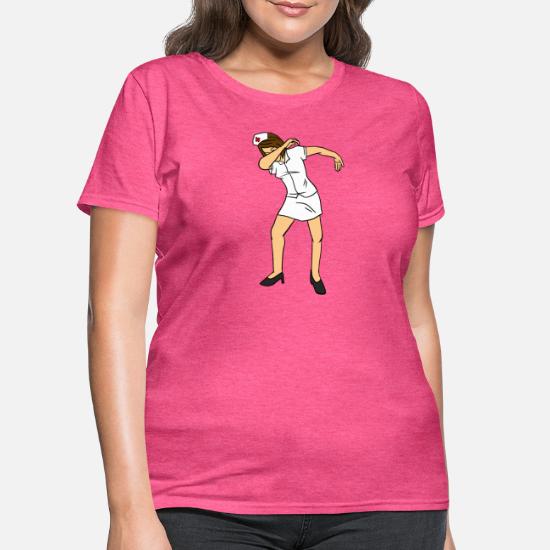 Dabbing Nurse Funny Dab Dance Physician Lazy Woman' Women's T-Shirt |  Spreadshirt