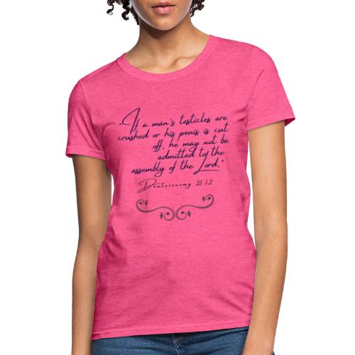 Careful not to get your junk crunched - Women's T-Shirt