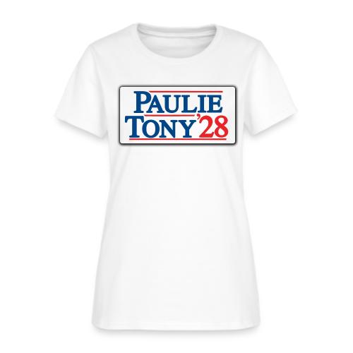 Paulie and Tony for Co-President 2028 - Women's T-Shirt