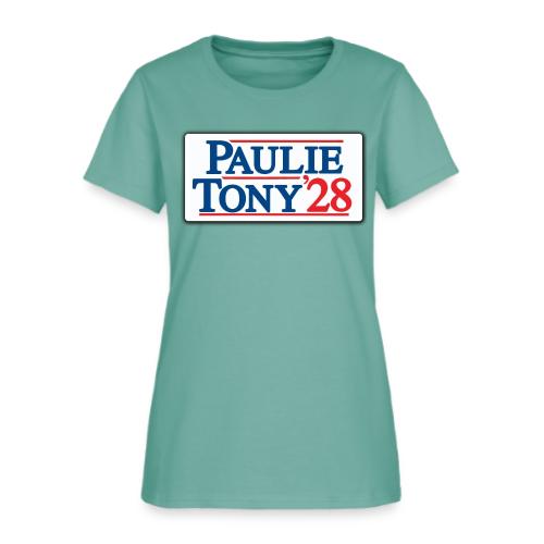 Paulie and Tony for Co-President 2028 - Women's T-Shirt