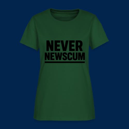 Never Newscum Design - Trump-Inspired Meme Apparel - Women's T-Shirt