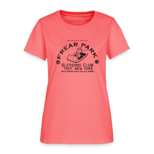 RO Frear Park Sledding Club Distressed Dark - Women's T-Shirt