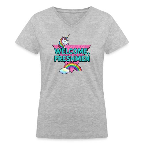 Welcome, Freshmen - Women's V-Neck T-Shirt
