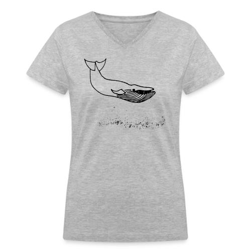 Belly flop! - Women's V-Neck T-Shirt