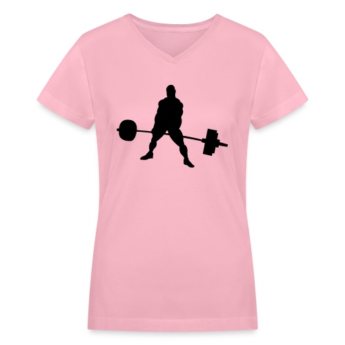 Powerlifting - Women's V-Neck T-Shirt