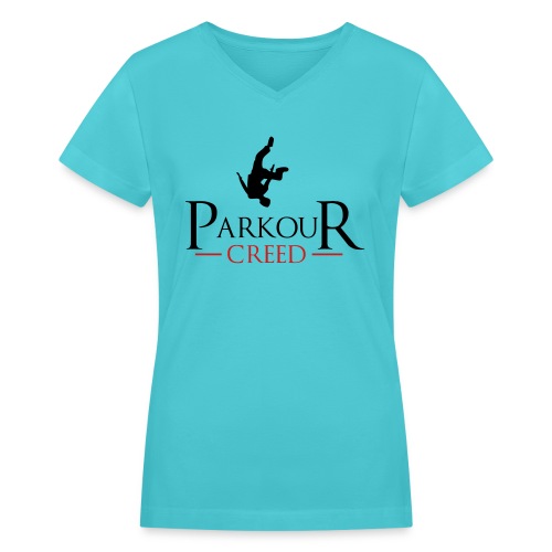 Parkour Creed - Women's V-Neck T-Shirt