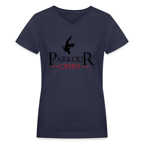 Parkour Creed - Women's V-Neck T-Shirt