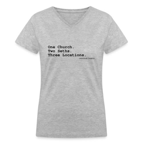 List Tagline - Women's V-Neck T-Shirt