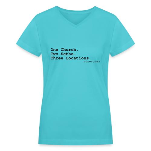 List Tagline - Women's V-Neck T-Shirt