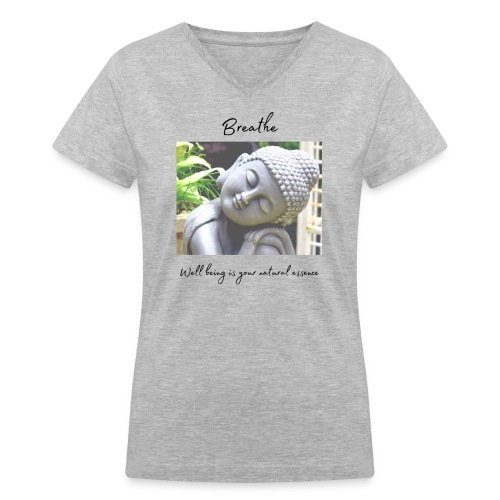 Just Breathe - Women's V-Neck T-Shirt