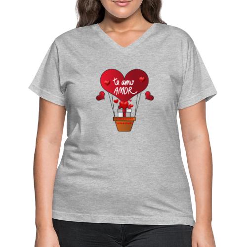 Fashion Valentine's Day Hearts, Gifts February 14 - Women's V-Neck T-Shirt