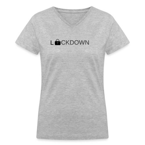 Lock Down - Women's V-Neck T-Shirt