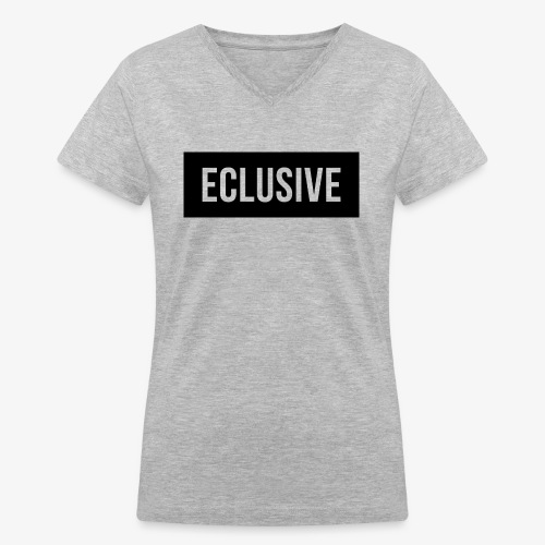 Exclusive Black Box Logo - Women's V-Neck T-Shirt